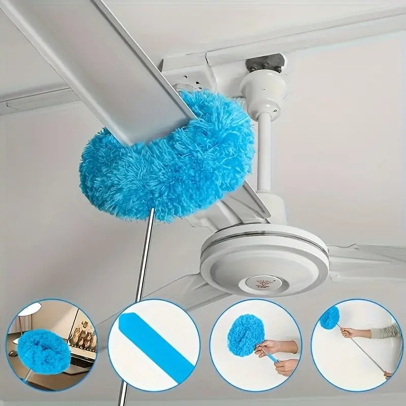 Ceiling Fan Dust Collector – Retractable Duster with Washable Head - SasteWala