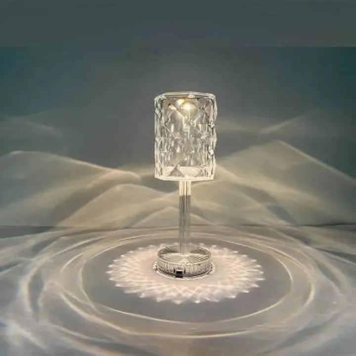 Crystal Rose Diamond Lamp – 16-Color LED with Remote & USB Charging