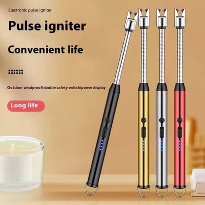 USB Rechargeable Electric Arc Lighter – Windproof & Flexible (Kitchen/BBQ)