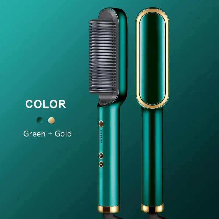 Electric Hair Straightening Brush for Girls – Fast & Anti-Scald Design