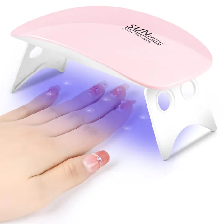 Foldable 6W UV LED Nail Lamp – Quick Dry Mini Gel Dryer