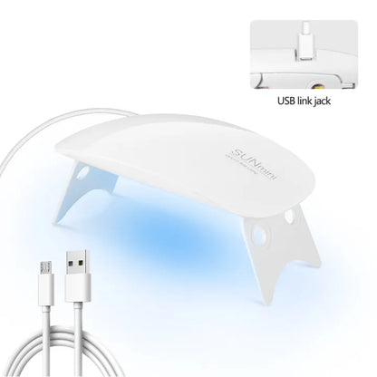 Foldable 6W UV LED Nail Lamp – Quick Dry Mini Gel Dryer