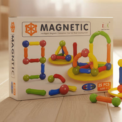 Magnetic Building Sticks & Balls – STEM Educational Toy (25-64 Pcs)
