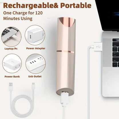 Painless Facial Hair Remover for Women – USB Powered, Wet & Dry Use - SasteWala