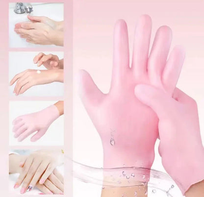 Reusable Gel Moisturizing Hand Gloves – Silicone Beauty Care Pair