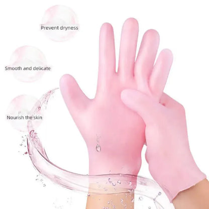 Reusable Gel Moisturizing Hand Gloves – Silicone Beauty Care Pair